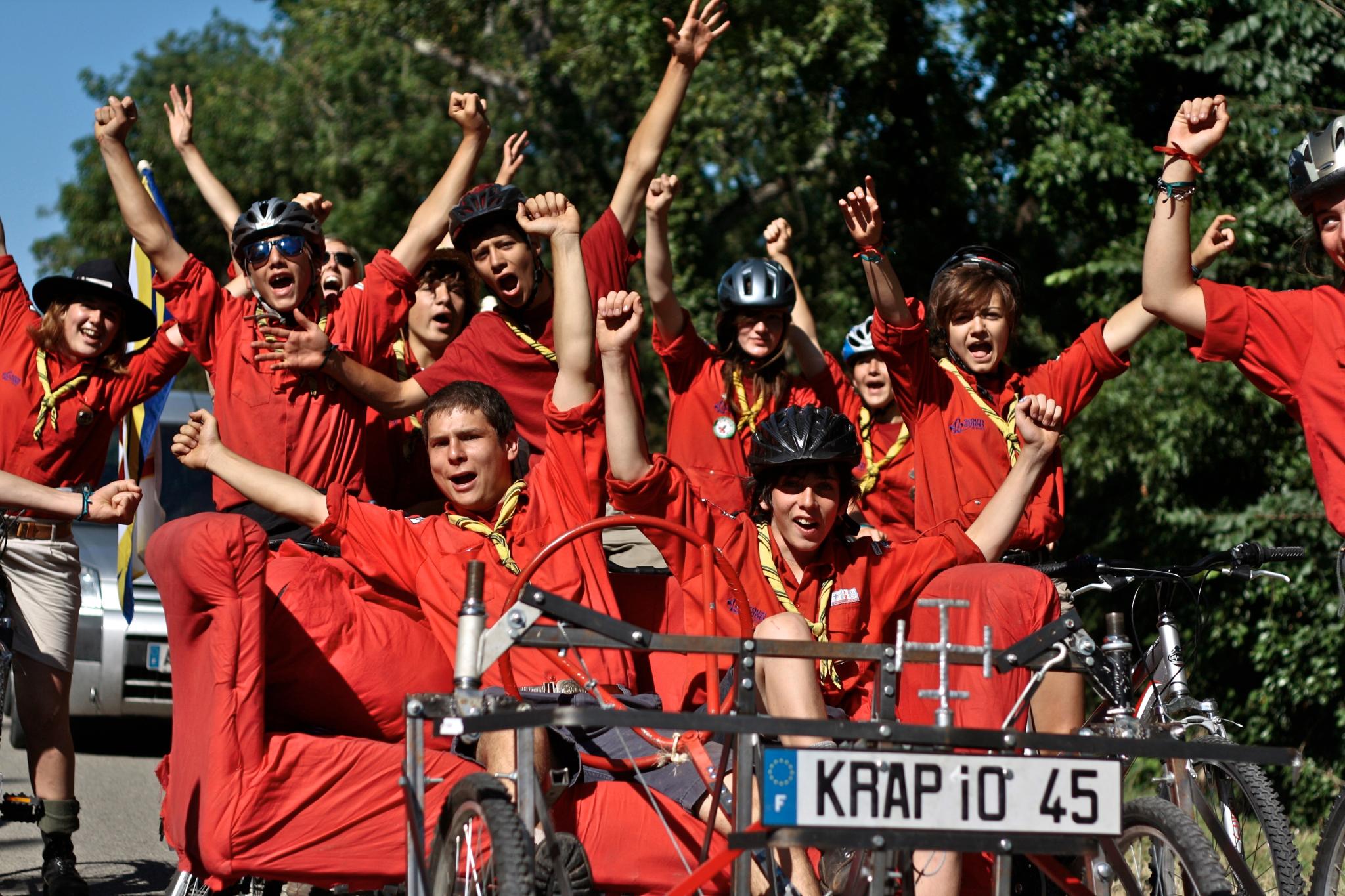 10 000 scouts autour du bivouac à Cussac-Fort-Médoc