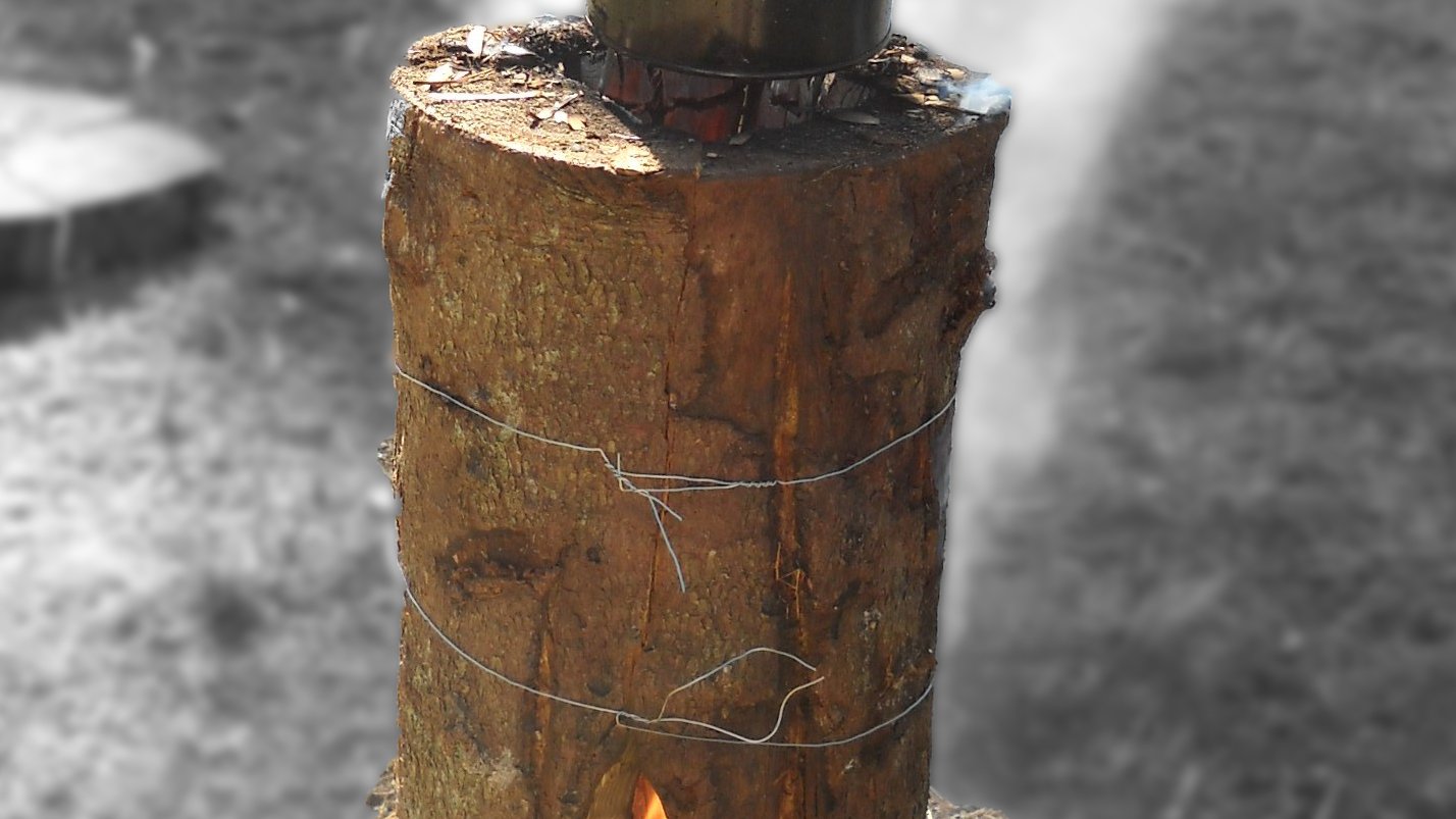 Technique de feu : la bûche suédoise