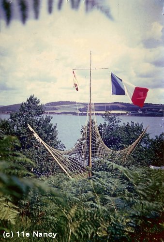 Mât des couleurs Landevennec (29), juillet 1973