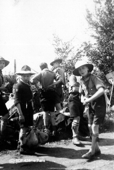 La 42 au rallye de district en 1938