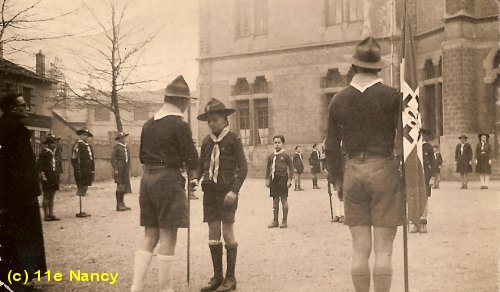Octobre 1945 : Montée des louveteaux à la Troupe