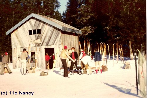Camp de neige massif du Risoux (Jura ) : décembre 1973