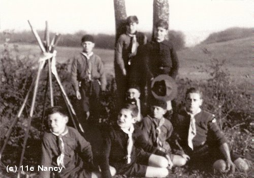 Une des premières sorties scoutes années 1930-31