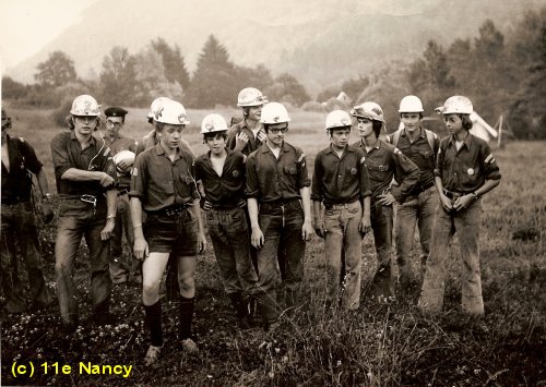 Ornans : spéléo, juillet 1972