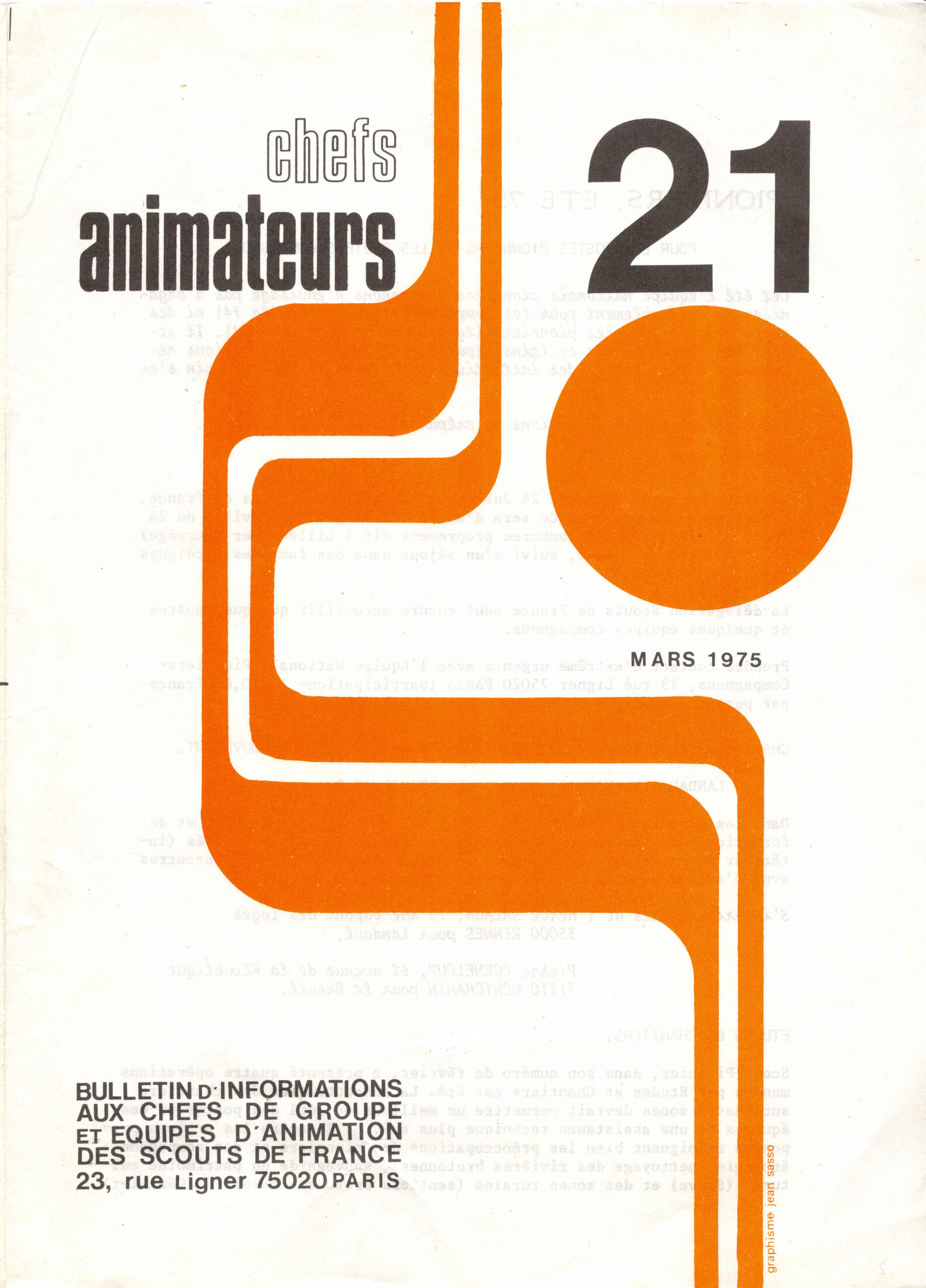 Chefs animateurs n°21 Mars 1975