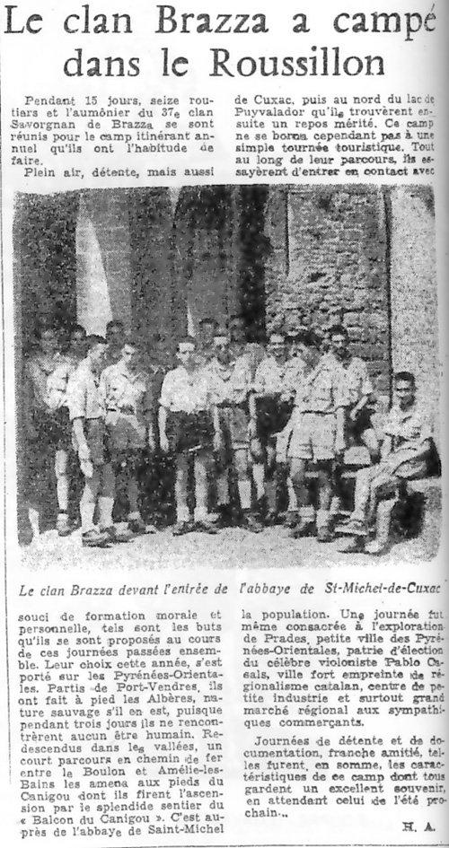 Le Clan Brazza a campé dans le Roussillon (1955)