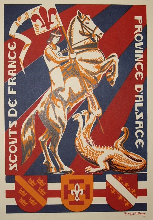 Saint Georges terrassant le dragon.