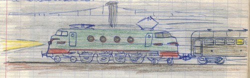 Le train du départ