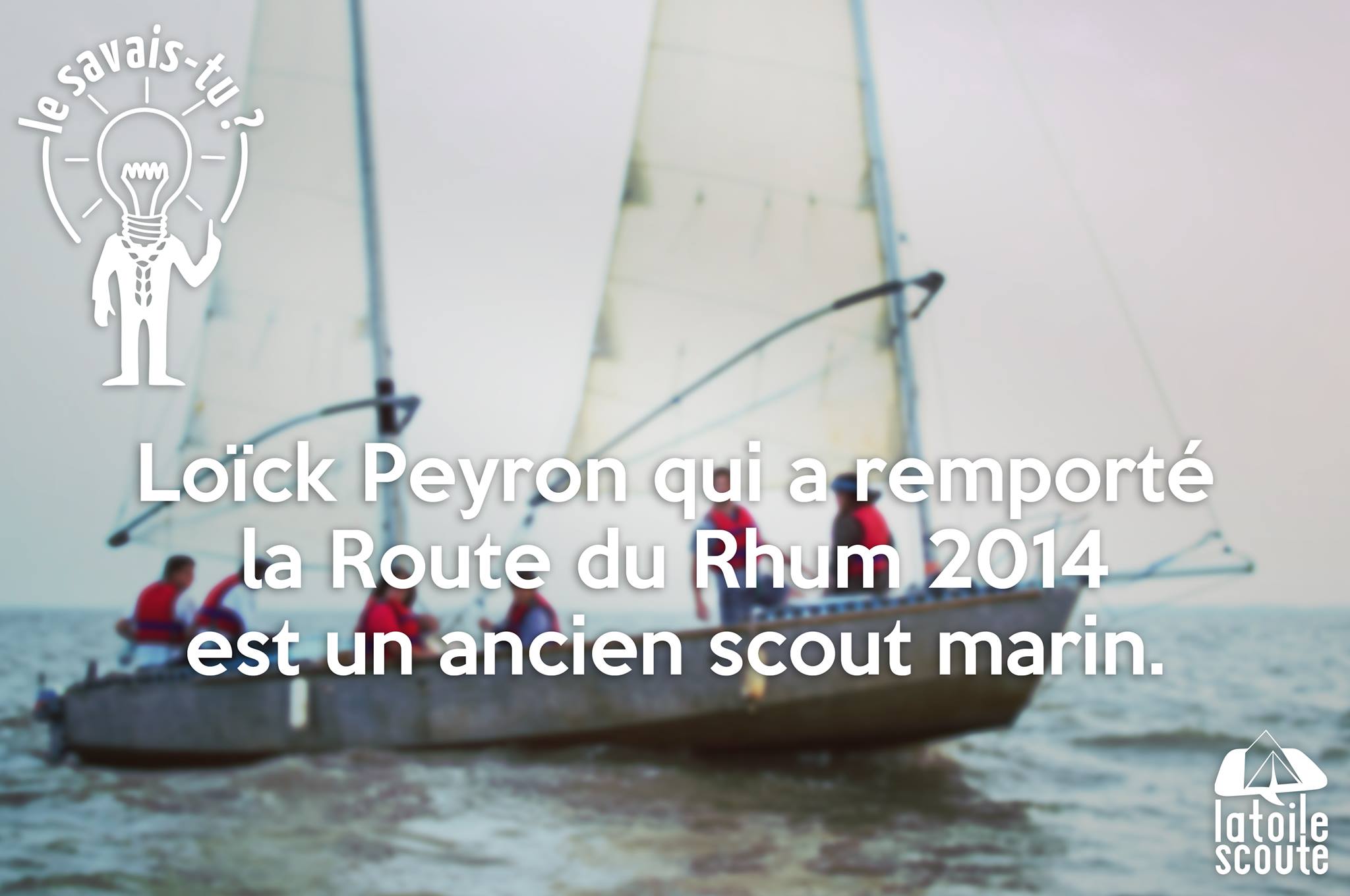 Loïck Peyron qui a remporté la route du Rhum…