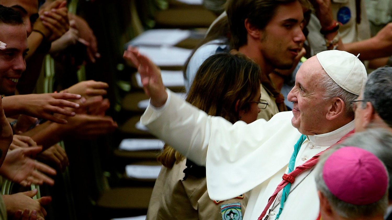 Le pape aux guides et scouts d’Europe : « Donnez et il vous sera donné »